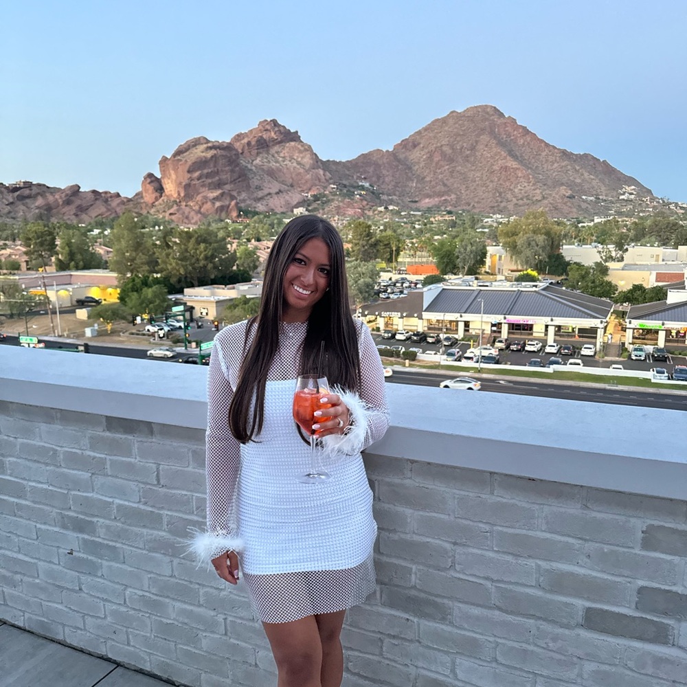12th tribe dress with white under dress